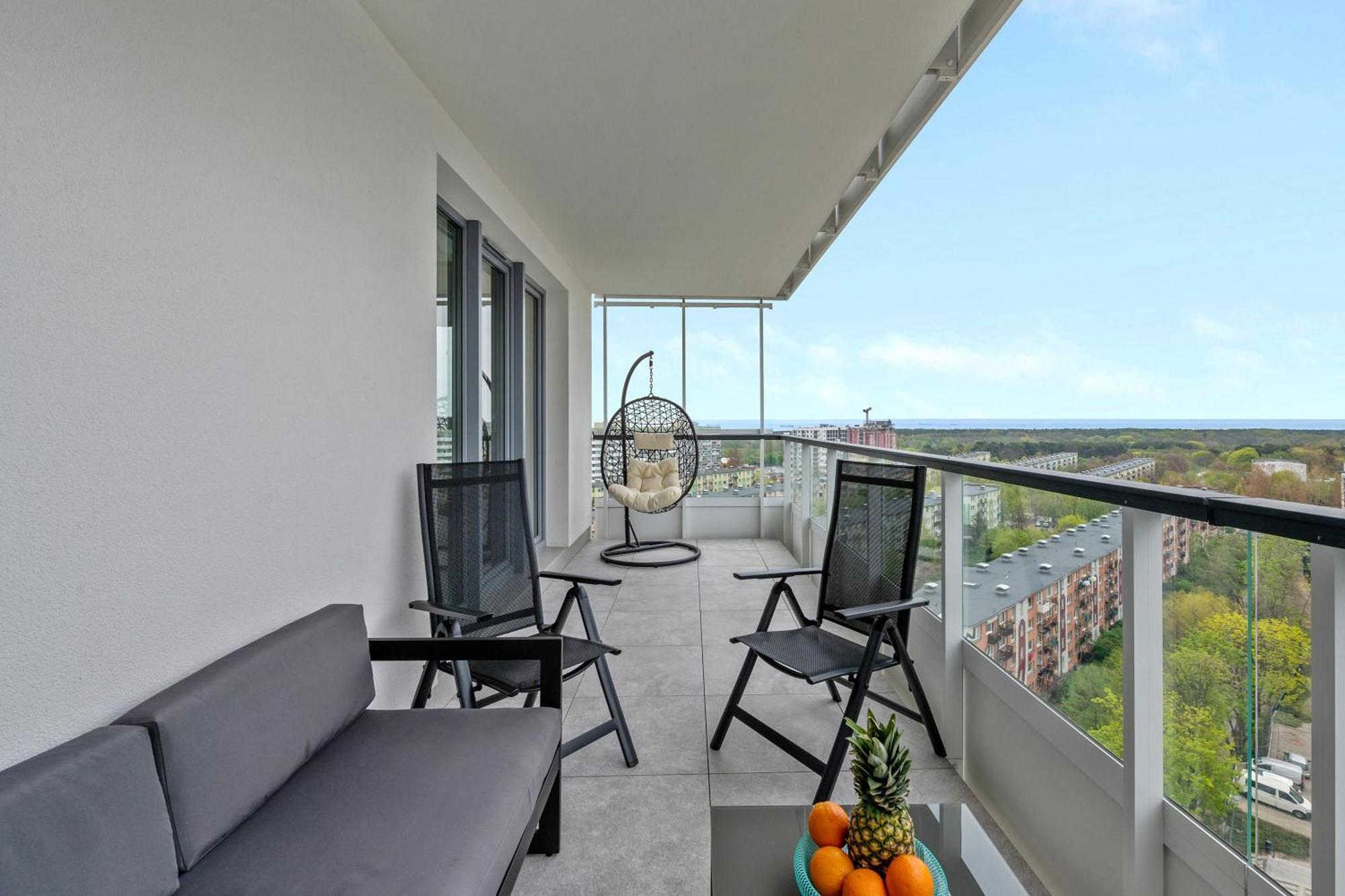 Luxury Voyager - Sea View Lägenhet Gdańsk Exteriör bild