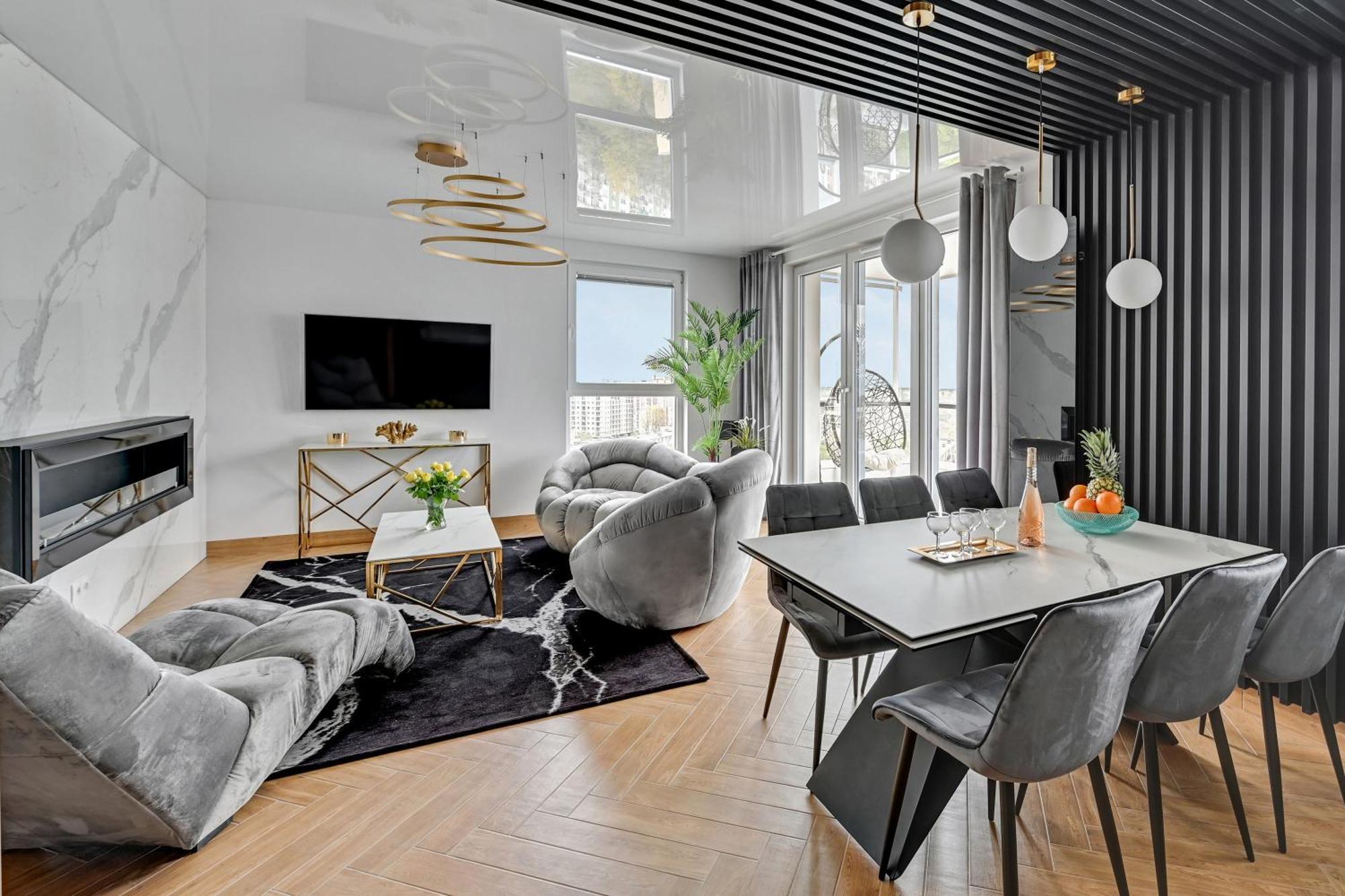 Luxury Voyager - Sea View Lägenhet Gdańsk Exteriör bild